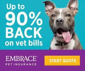 Up to 90% Back on vet bills - EMBRACE Pet Insurance - Start Quote